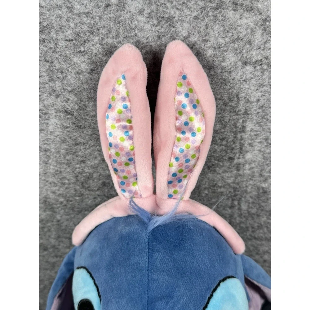 Disney Store Plush Lilo & Stitch Easter Bunny W/ Ears & Bow 2023 Edition‎